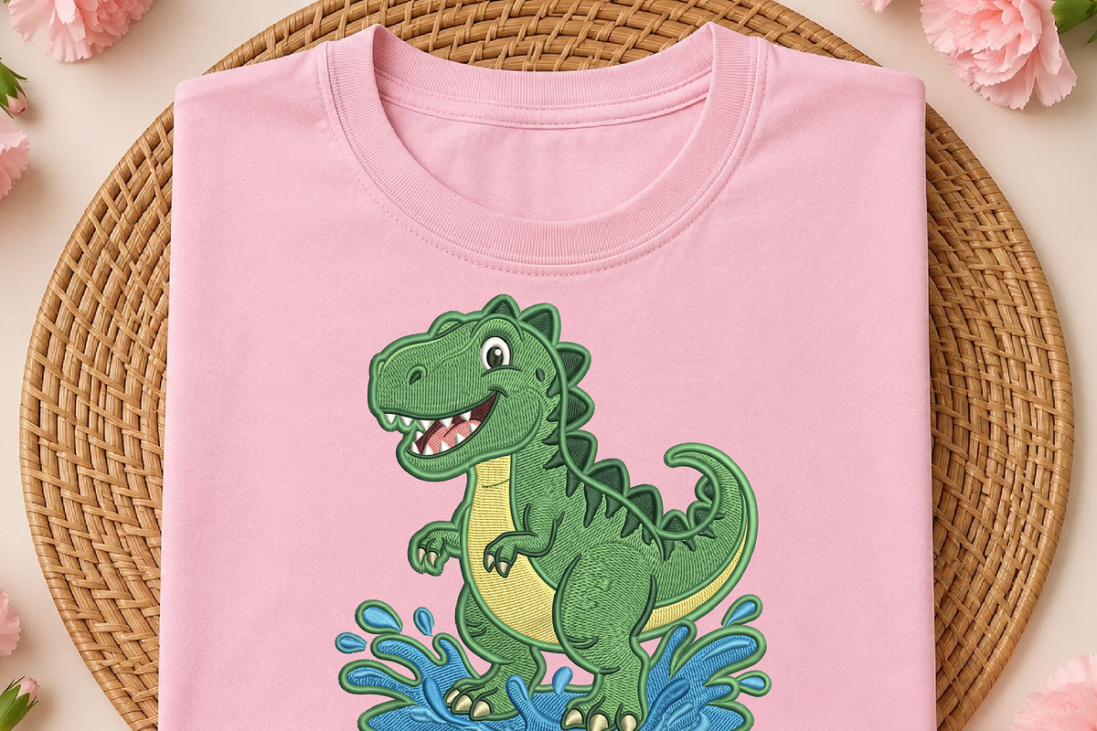 Cute Green Dinosaur PNG, an Object Illustration by DreamCafeArt (Photo 1 of 6)