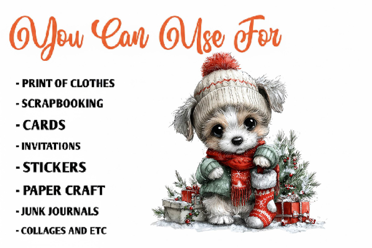Whimsical Christmas Characters, a Seasonal Illustration by CreationArt (Photo 5 of 7)