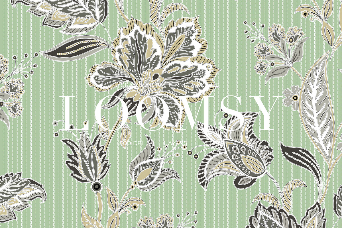 Loomsy | Luxury Stitch Style Prints, a Pattern Graphic by LEAFure (Photo 1 of 11)