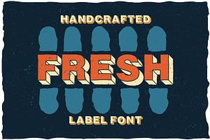 Fresh Cartoon Look Label Typeface