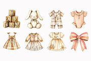 Vintage Nursery Clipart, an Illustration by Design Market (Thumbnail 5 of 5)