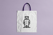 Minimalist Teddy Bear Logo, a Branding & Logo Template by Vectorium Studio (Thumbnail 2 of 2)