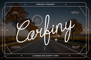 Carfiny Script Font