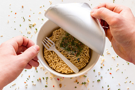 box with instant noodles, a Food & Drink Photo by itakdalee