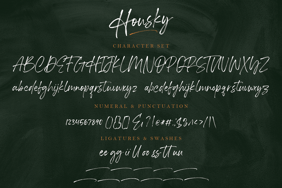 Housky - Handwritten Font, a Script Font by Megi Satyo Widodo (Photo 12 of 13)