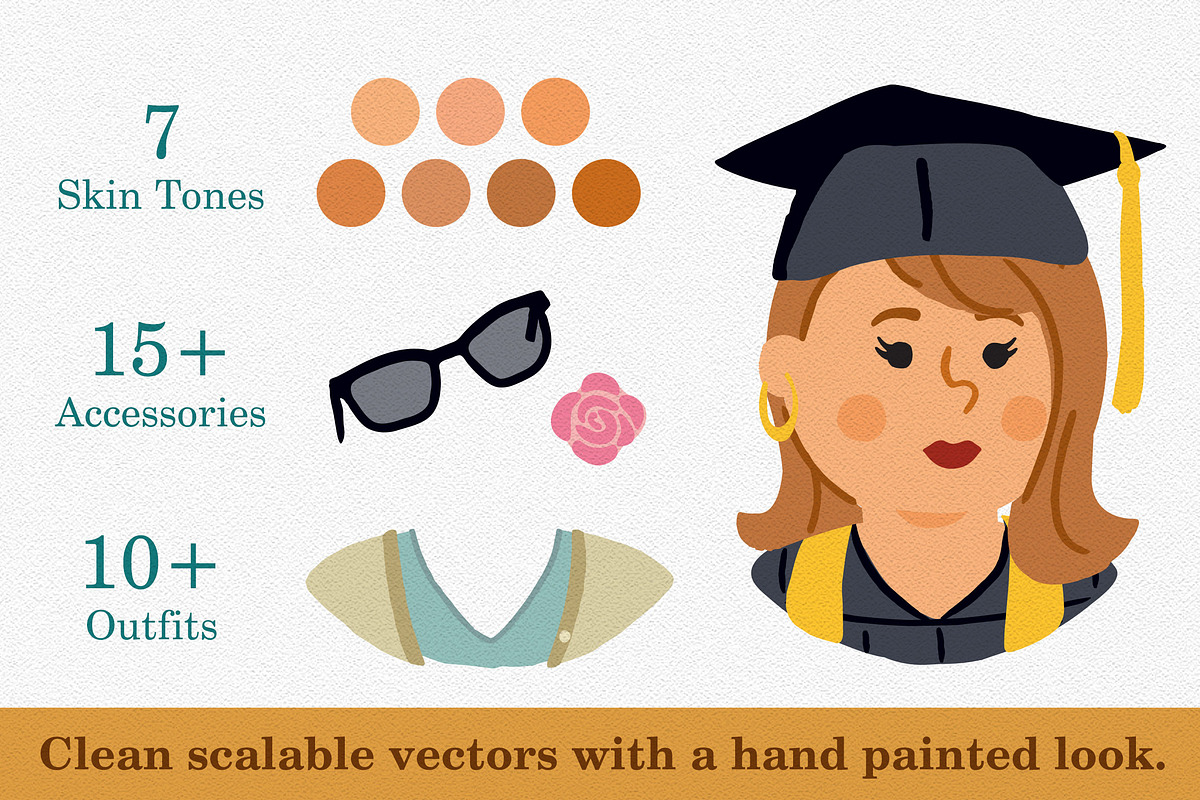 Personal Portrait Maker - FEMALE, a Person Illustration by Scott Hodges