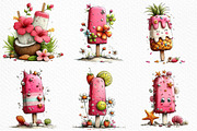 Whimsical Cold Summer Beach Ice Pop, an Illustration by Craft Nest (Thumbnail 5 of 9)