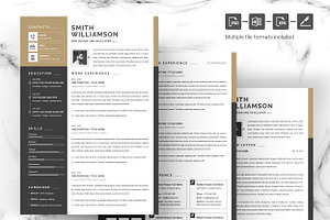 Modern Resume Template, Cover Letter