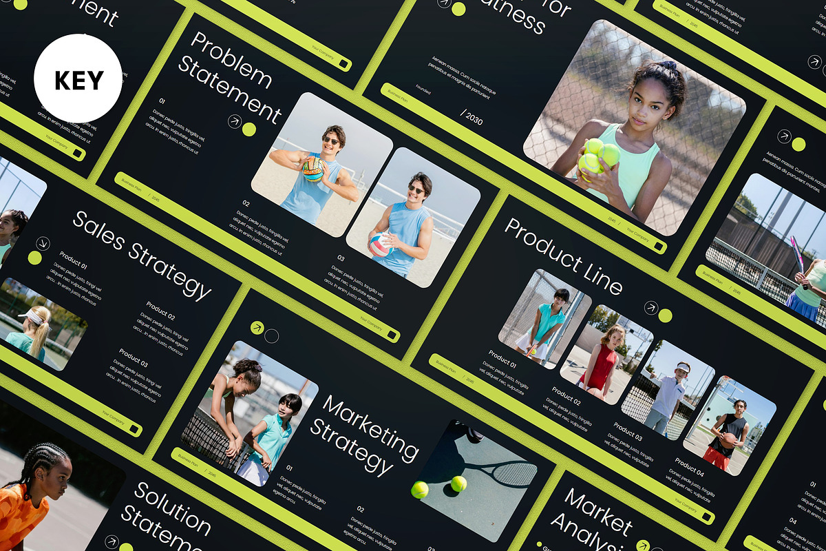 Black Modern Business Plan Keynote, a Presentation Template by graphicook (Photo 1 of 5)