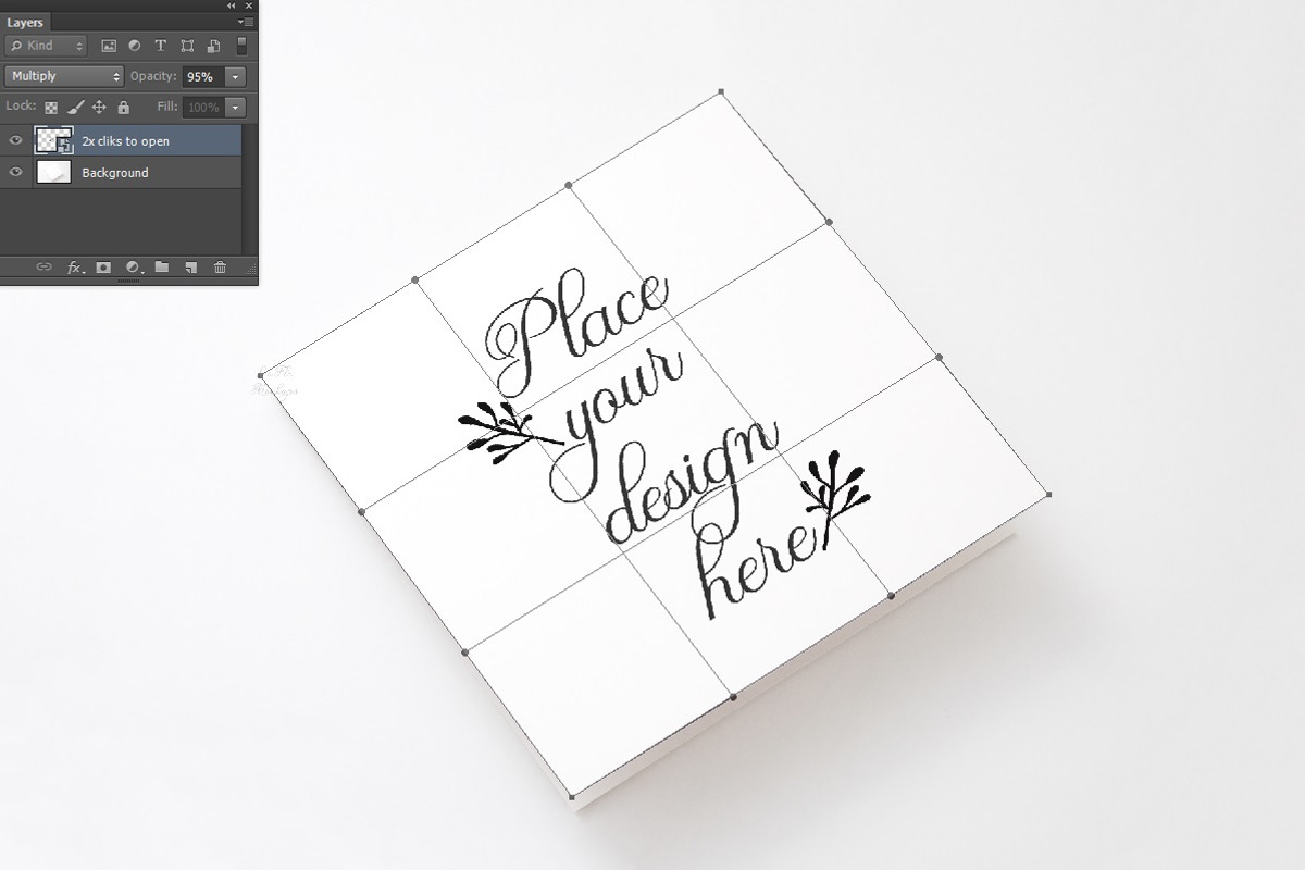 Vertical square greeting card mockup, a Print Template by Leo Flo Mockups (Photo 3 of 6)