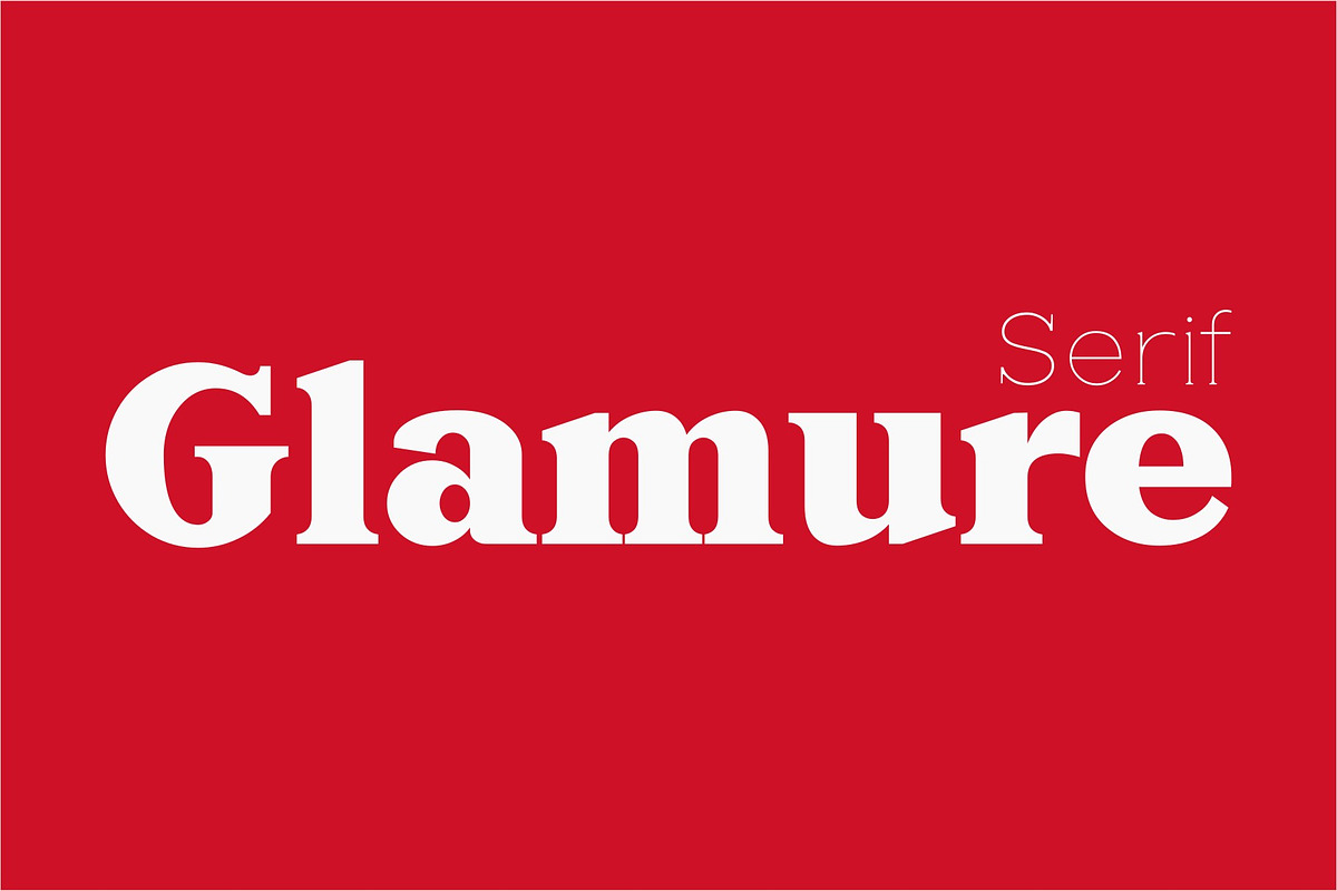Glamure Serif | Font Family, a Serif Font by Intuisi Creative (Photo 1 of 7)