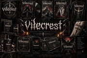 Vilecrest — Dark Gothic Font, a Script Font by Wow Magic (Thumbnail 2 of 5)