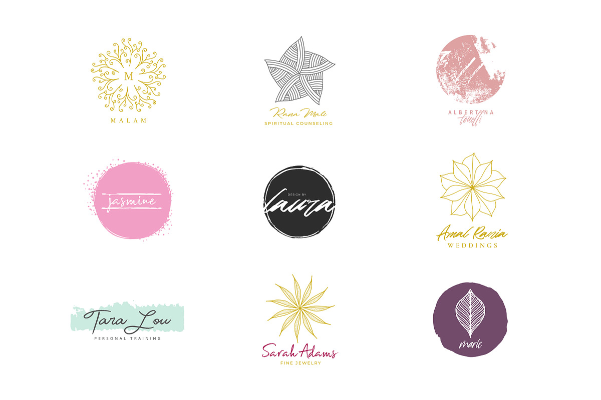 63 feminine Logos ☾ Señorita's Dream, a Branding & Logo Template by friday supply (Photo 16 of 20)