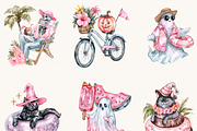 Summer Halloween Clipart Bundle, a Seasonal Illustration by BusyDaydesign (Thumbnail 4 of 9)