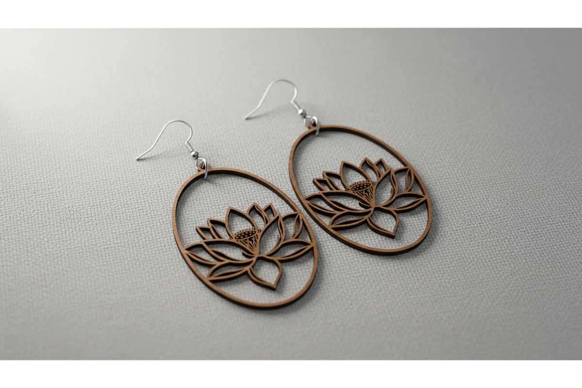 Flower Earrings Vector Set, a Graphic by musafir_fashion (Photo 3 of 11)