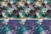 Fluorite Seamless Photo Patterns, a Pattern Graphic by DigitaI Craft Corner (Thumbnail 2 of 6)