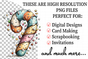 Whimsical Icy Blue Christmas Clipart, an Illustration by Daily.Designs (Thumbnail 2 of 5)