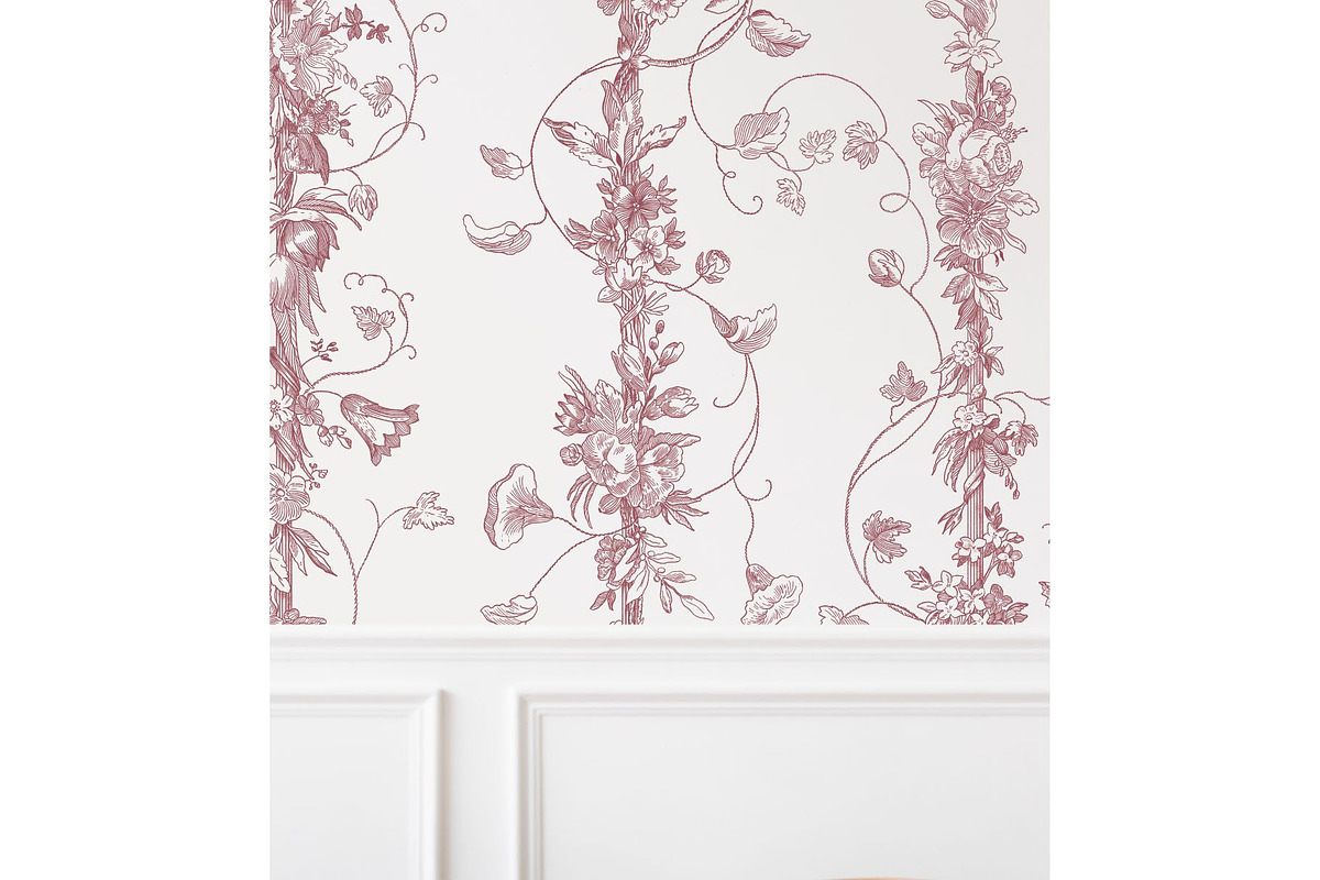 Toile Botanical Trellis Pattern, a Pattern Graphic by MouseGrey (Photo 7 of 9)