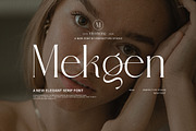 Mekgen Ligature Serif Font, a Serif Font by Perfectype (Thumbnail 1 of 8)