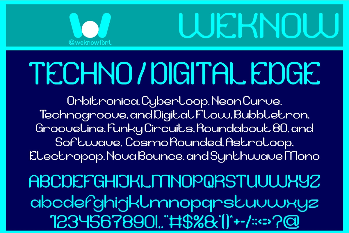 Neo Logic font, a Font by weknow (Photo 5 of 8)