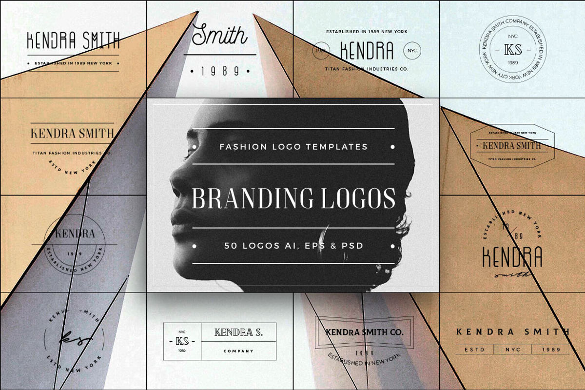50 Branding Fashion Minimal Logos, a Branding & Logo Template by Graphicdome (Photo 1 of 11)