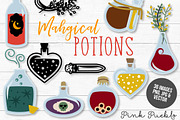 Magic Potion Clipart & Vectors, an Illustration by PinkPueblo (Thumbnail 1 of 3)