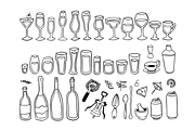 Hand Drawn Glassware Illustrations, a Food Illustration by rabeccky (Thumbnail 2 of 2)