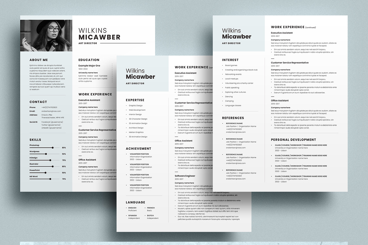 Corporate Resume Template, a Resume Template by DesVert (Photo 4 of 6)