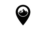 Mountain Location Pin Icon Set, a Graphic by hafijul (Thumbnail 11 of 11)