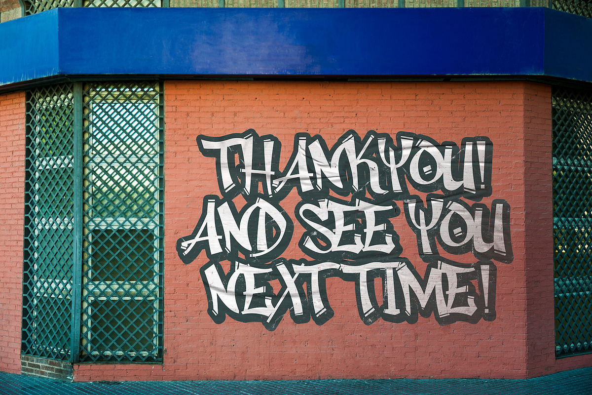 Rhieknuza - Graffiti Font, a Sans Serif Font by StringLabs (Photo 14 of 14)