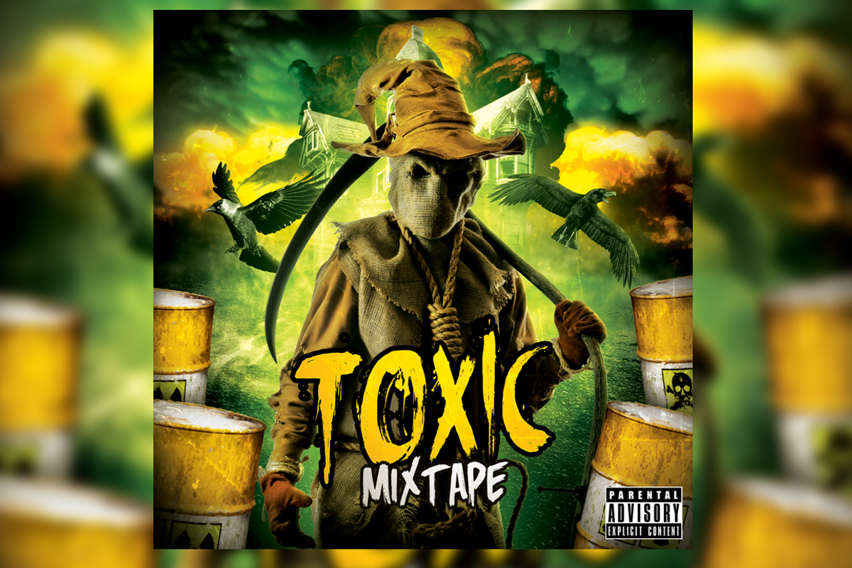 Toxic CD Mixtape Cover Template, a Templates & Theme by White Shadow Graphix