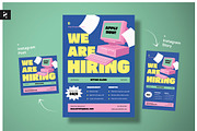 Blue Office Clerk Job Hiring Flyer, a Flyer Template by Neermana (Thumbnail 1 of 4)