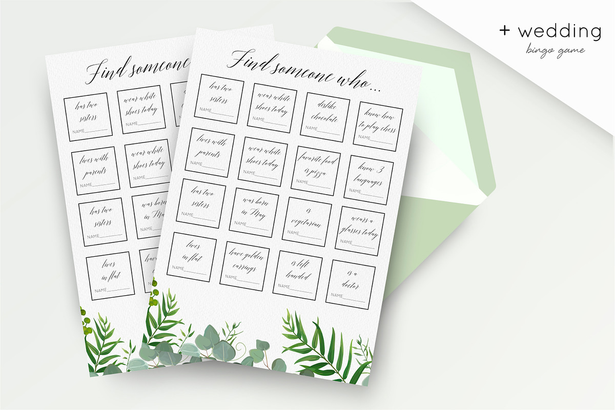 Wedding collection - Tropical green, an Invitation Template by Alewiena (Photo 5 of 8)