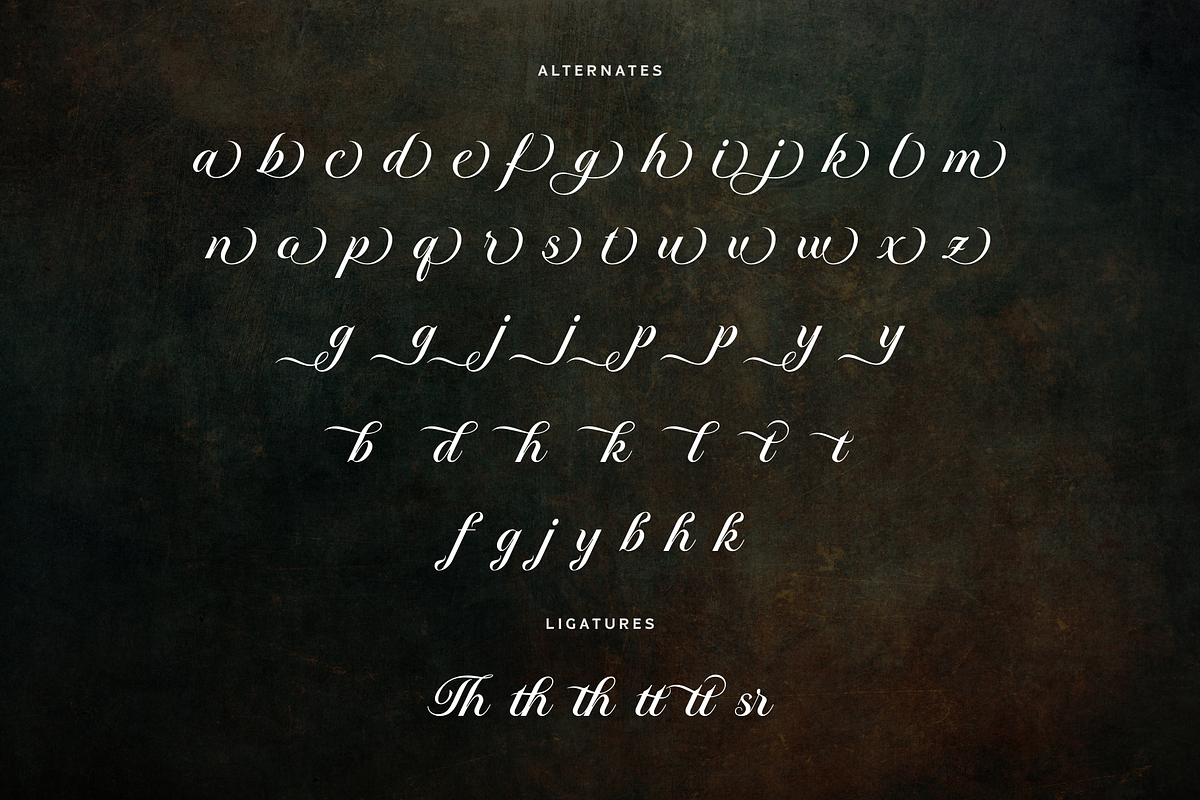 Runethia - Calligraphy Font, a Script Font by Sronstudio (Photo 16 of 16)