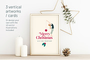 Yoga Christmas and New Year cards, an Illustration by Sunnyfields (Thumbnail 3 of 8)