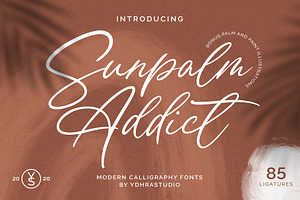 Sunpalm Addict | Modern Calligraphy