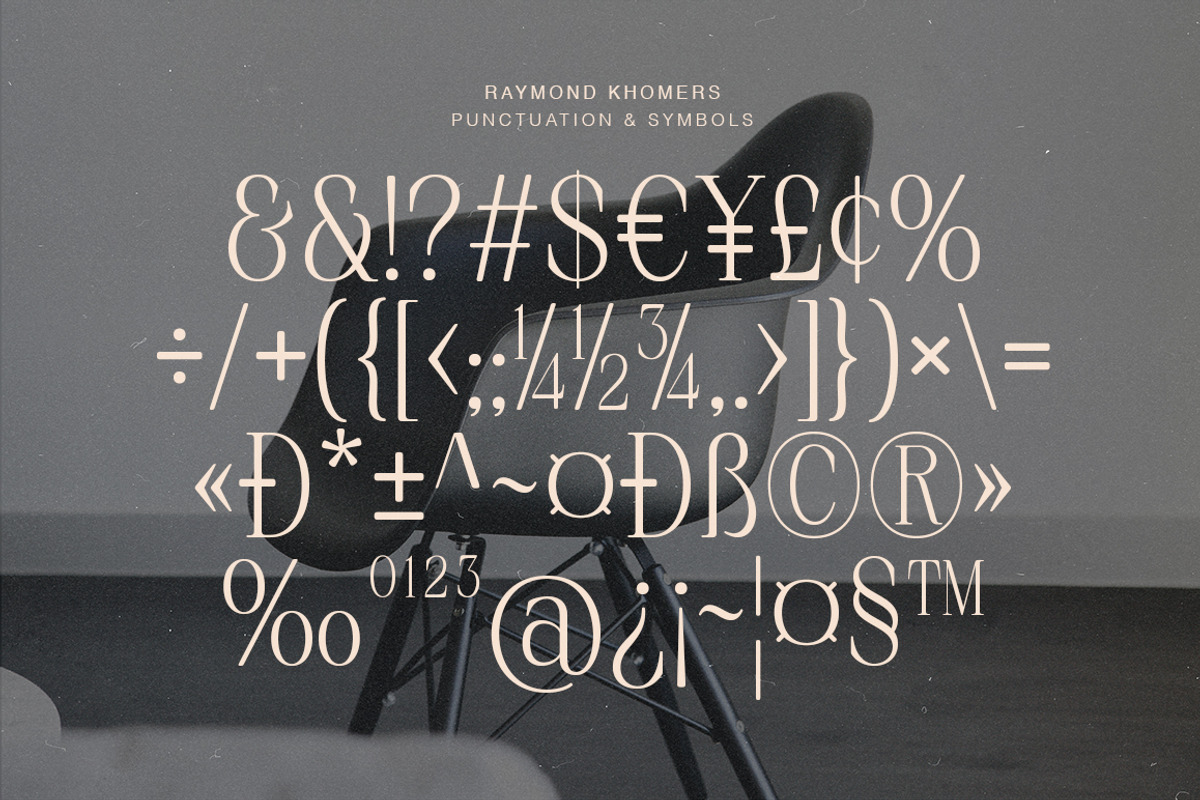 Raymond Khomers, a Sans Serif Font by Fargun Studio (Photo 15 of 22)