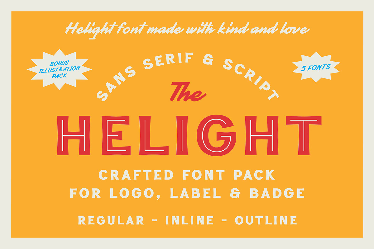 Helight - Crafted Font, a Sans Serif Font by Edignwn Type (Photo 1 of 10)