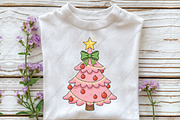 Brushstroke Coquette Christmas Tree, an Illustration by CraftArtStudio (Thumbnail 3 of 4)