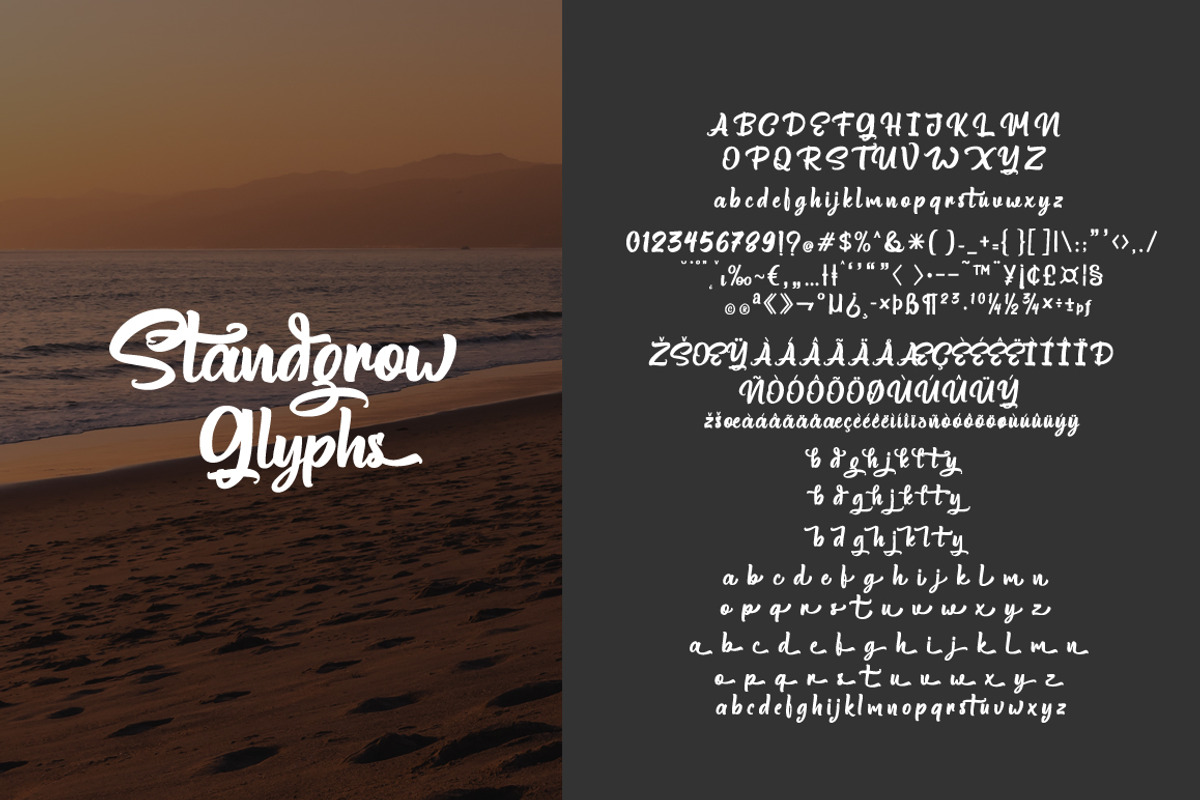 Standgrow - Script Font, a Script Font by FHFont (Photo 8 of 8)