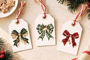 Cute Christmas Bow Clipart Bundle, a Decorative Illustration by Ink Gallery (Thumbnail 7 of 11)