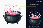 Black Pink Halloween Clipart, a Graphic by designcity5 (Thumbnail 4 of 5)