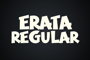 Erata - Bold Display Type Font