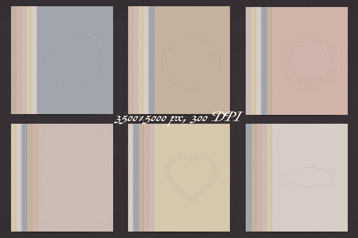 Valencia - Embossed Papers & Frames, a Texture Graphic by lerinartstudio (Photo 11 of 13)