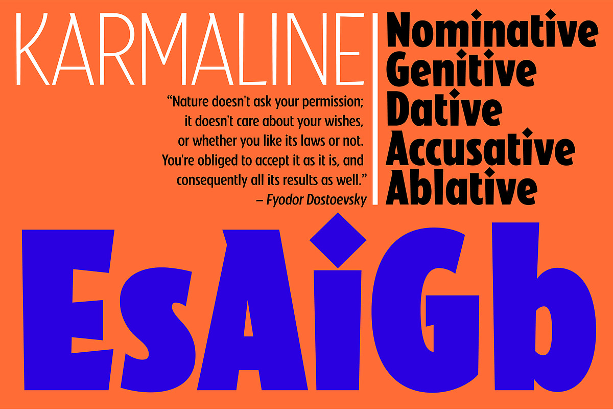 Karmaline Sans Serif Font Family, a Sans Serif Font by Mysterylab Designs (Photo 6 of 9)