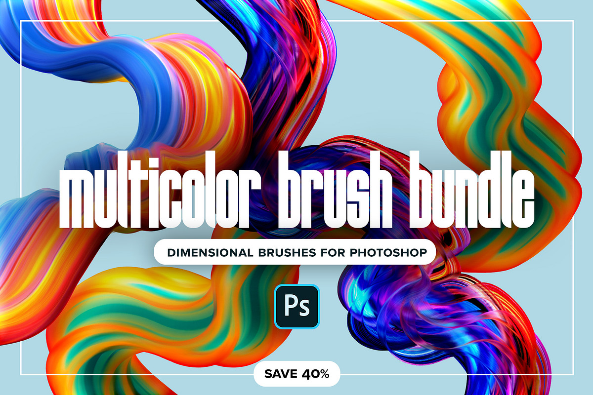 Multicolor Brush Bundle (Photoshop), a Brush Add-On by Chroma Supply (Photo 1 of 25)