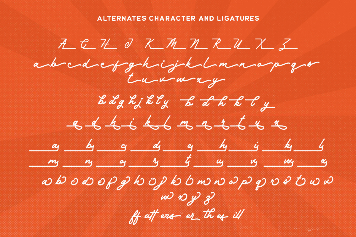 The Cardila - Retro Script, a Script Font by Letterhend Studio (Photo 9 of 12)