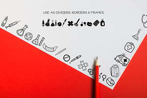 Medicine Doodles - Dingbats Font