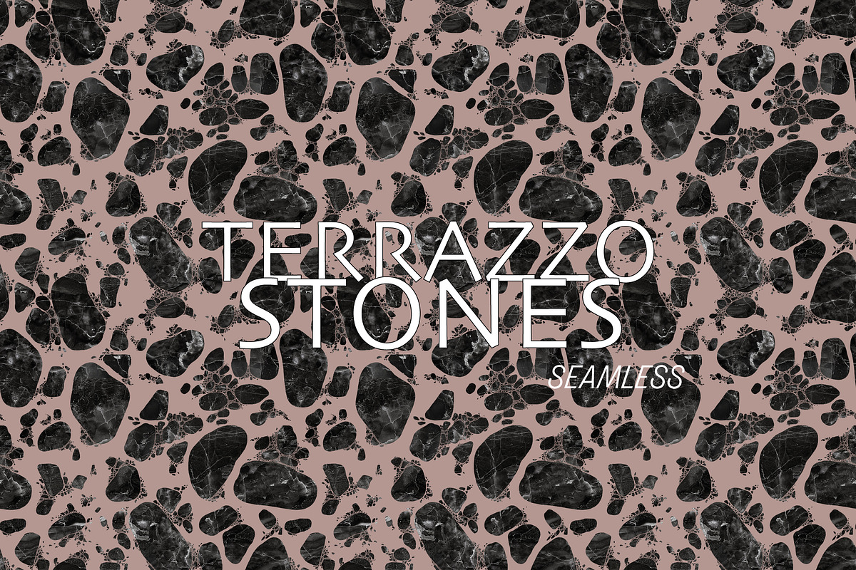 Terrazzo Black Pink Marble Pattern, a Graphic by 1995prints (Photo 1 of 3)