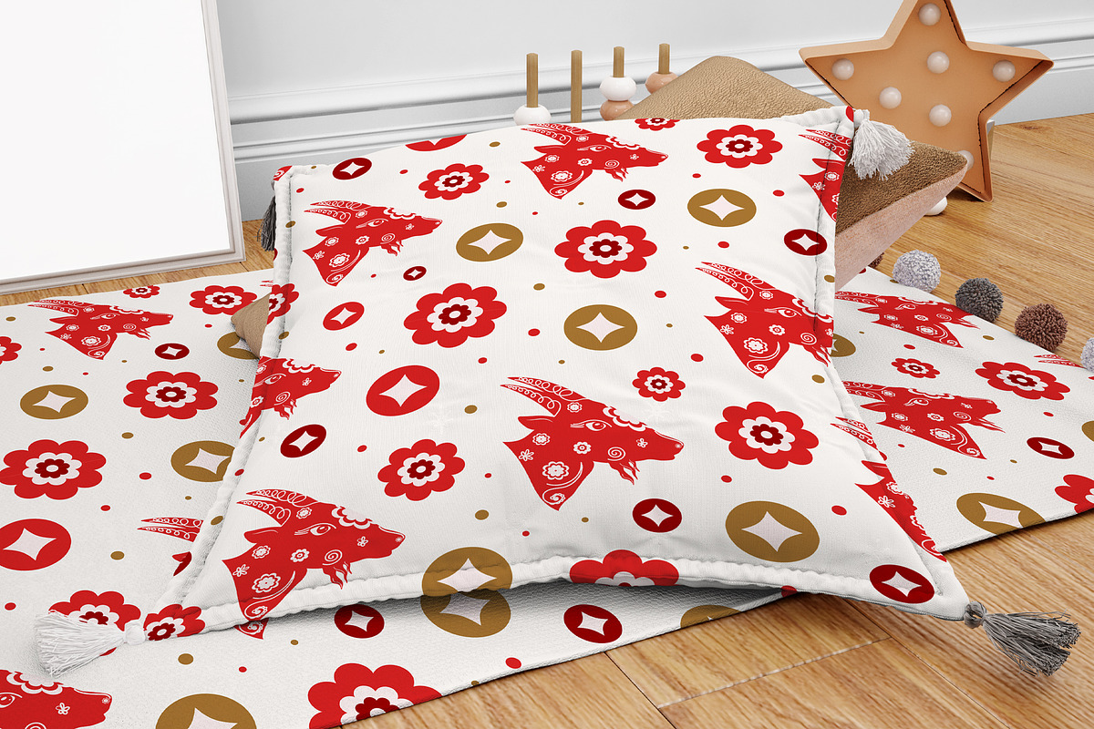 Goat Pattern, a Pattern Graphic by Groovy Arts (Photo 2 of 5)